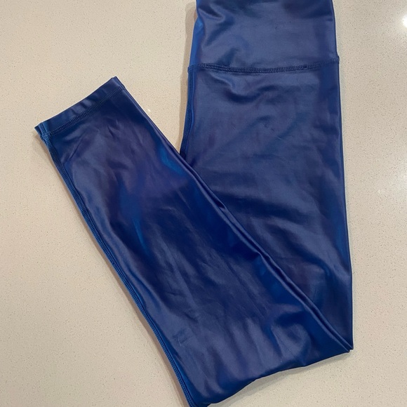 Zyia Active Light n Tight Hi-Rise 7/8 24" Leggings Blue Metallic - Picture 4 of 8